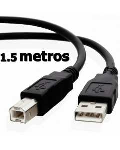 Cabo USB Para Impressora 1.5 Metros - Cabo USB AM / BM 1.5 Metros