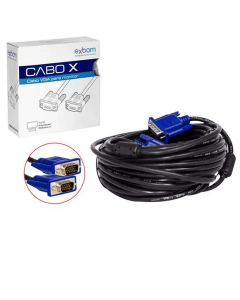 Cabo Vga 5 Metros Com Filtro Para Monitor Exbom - CBX-MVGA50