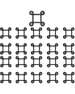 Kit Estribo 10x10 Palanque Pilar Concreto 50 Peças