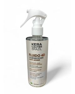 Fluido 4D Kera Cauter Brazil 260ml – 14 Benefícios Anti Frizz e Brilho
