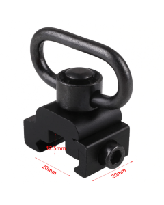 Zarelho de Aliminio para Bandoleira AEG Trilho 20MMx20MM