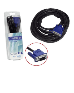 Cabo Vga 5 Metros Com Filtro Para Monitor Exbom - CBX-MVGA50