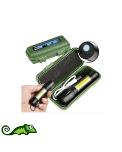 Mini Lanterna Tatica Militar Longo Alcance Carregamento Usb