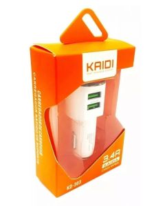 Carregador celular veicular KAIDI 2 USB 3.4A KD-303 1