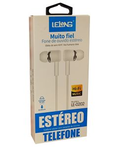 Fone de Ouvido Com Microfone Som Hi-Fi Voz Humana Clara - Azul