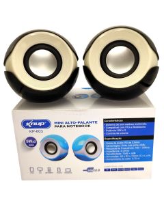 Caixa De Som Para Pc Computador E Notebook Som Acustico 5W - Preto