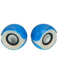 Caixa De Som Para Pc Computador E Notebook Som Acustico 5W - Azul