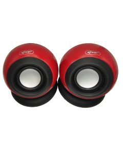 Caixa De Som Para Pc Computador e Notebook Som Acustico 5W KP-601 - Vermelho