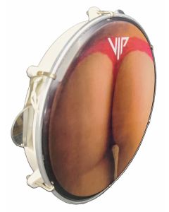Pandeiro Vip 10 Pele Leitosa Prive Pink Abs Platinela Inox