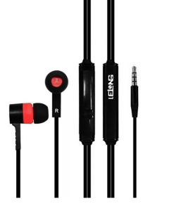 Fone de Ouvido Antiruido com Microfone Lelong Vermelho